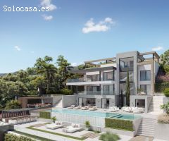 Villa independiente en Mijas con 5 dormitorios, 5 baños, piscina privada y vistas al mar