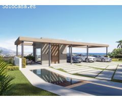Villa independiente en Mijas con 5 dormitorios, 5 baños, piscina privada y vistas al mar