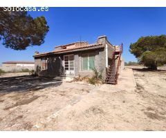 Casa de campo con amplia parcela y vistas al mar en Santa Pola, Alicante, Costa Blanca