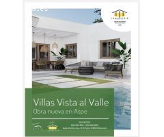 17 Magníficos Chalets de OBRA NUEVA en ASPE, parcelas 400 a 489 m2, AUTOPROMOCIÓN !!!