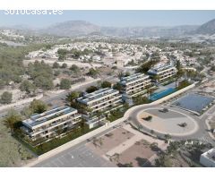 Proyecto de apartamentos y áticos de lujo de 2 y 3 dormitorios al lado de Altea