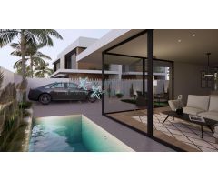 lujoso complejo de 4 villas en parcelas independientes con piscina individual.
