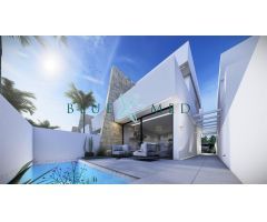 VILLAS PAREADAS DE 2 PLANTAS CON 3 DORMITORIOS, 2 BAÑOS, PISCINA Y MUCHA TERRAZA.