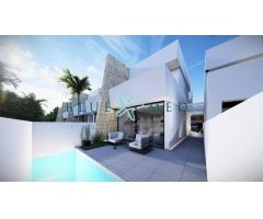 VILLAS PAREADAS DE 2 PLANTAS CON 3 DORMITORIOS, 2 BAÑOS, PISCINA Y MUCHA TERRAZA.