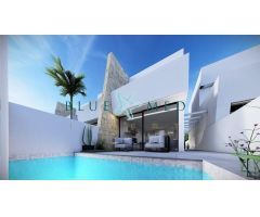 VILLAS PAREADAS DE 2 PLANTAS CON 3 DORMITORIOS, 2 BAÑOS, PISCINA Y MUCHA TERRAZA.