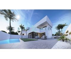 VILLAS PAREADAS DE 2 PLANTAS CON 3 DORMITORIOS, 2 BAÑOS, PISCINA Y MUCHA TERRAZA.