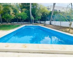 Chalet con piscina en Sol de Mallorca