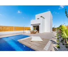 VILLAS DE OBRA NUEVA DE ESTILO IBICENCO EN LOS ALCAZARES