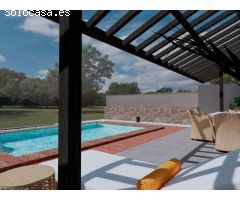 Elegantes adosados de una planta con piscina privada en Peraleja Golf Resort - Costa Cálida