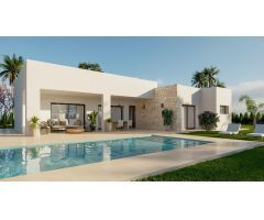Villas de obra nueva situadas en término de Aspe.