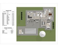 Villas de obra nueva situadas en término de Aspe.