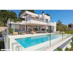 Obra Nueva: Villa moderna con vistas abiertas a las montañas