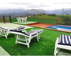 Casona Tradicional con Terraza, Piscina y Fincas