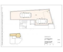 Garaje de dos plazas de obra nueva
