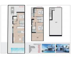 VILLAS ADOSADOS DE OBRA NUEVA EN SANTIAGO DE LA RIBERA
