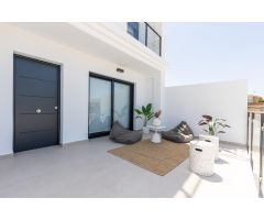 Modernas casas adosadas con solárium y sótano en Rafal, Alicante
