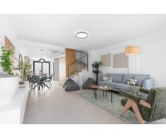 Modernas casas adosadas con solárium y sótano en Rafal, Alicante