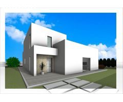 Villas de obra nueva situadas en término de Aspe.