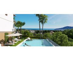 Villas en un paisaje mediterráneo idílico con vistas panorámicas a las bahías de Albir y Benidorm