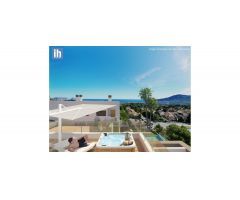 Villas en un paisaje mediterráneo idílico con vistas panorámicas a las bahías de Albir y Benidorm