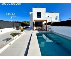 Chalet con piscina privada de reciente construcción