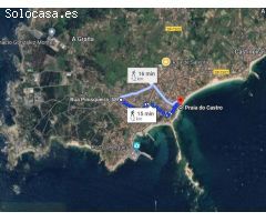 Fantástica vivienda en primera planta con terraza en venta en Aguiño.