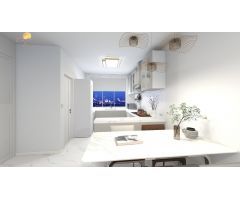 ÁTICO TOTALMENTE REFORMADO CON SOLÁRIUM PRIVADO + PISCINA A 550m DE LA PLAYA