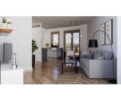 Piso de Obra Nueva con tres habitaciones dobles y dos baños en Centro de Vallirana