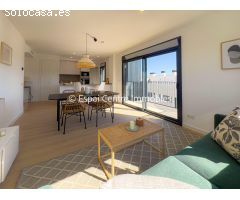 Piso de Obra Nueva con tres habitaciones dobles y dos baños en Centro de Vallirana