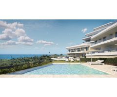 Moderno apartamento de 3 dormitorios en complejo residencial con vistas al mar en Estepona