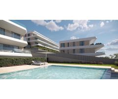 Moderno apartamento de 3 dormitorios en complejo residencial con vistas al mar en Estepona