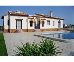 Atractivo nuevo construir estilo mediterráneo 4 dormitorios chalet independiente con piscina privada