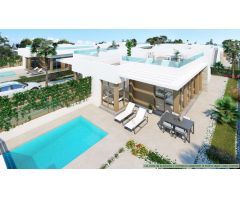 Atractiva nueva construcción moderna casas adosadas de 3 dormitorios con piscina privada en el campo