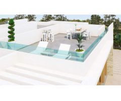 Atractiva nueva construcción moderna casas adosadas de 3 dormitorios con piscina privada en el campo