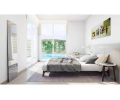 Atractiva nueva construcción moderna casas adosadas de 3 dormitorios con piscina privada en el campo