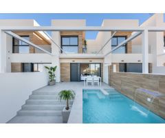 Atractivos adosados de 3 dormitorios de nueva construcción con piscina privada en Benijofar / Rojale