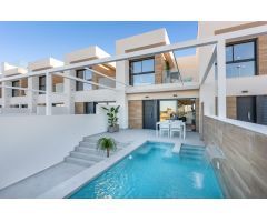Atractivos adosados de 3 dormitorios de nueva construcción con piscina privada en Benijofar / Rojale
