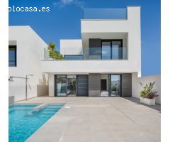 Impresionantes villas adosadas modernas de 3 dormitorios de 3 dormitorios con piscina privada en Ben