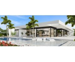 Frontline golf nueva construcción independiente villa de 3-4 dormitorios con piscina privada en el c