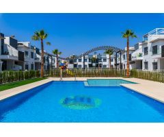 Precioso edificio nuevo bungalows en planta baja de 2 dormitorios con piscina comunitaria en Pilar d