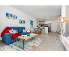 Precioso edificio nuevo bungalows en planta baja de 2 dormitorios con piscina comunitaria en Pilar d