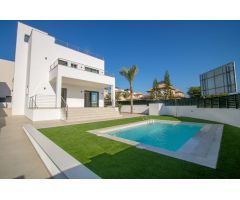 Lujo 4 dormitorios nuevas villas unifamiliares con piscina privada en El Pinet