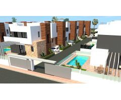 Villas unifamiliares de nueva construcción con piscina privada en Lomas de Cabo Roig