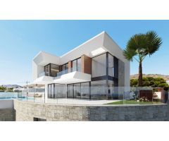 La lujosa nueva villa con impresionantes vistas al mar con piscina privada, sauna y gym