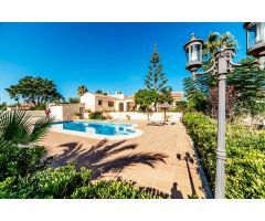Villa con terreno y árboles frutales en venta en Los Montesinos (Alicante).