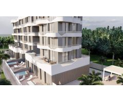 NUEVA CONSTRUCCION DE VIVIENDAS DE ALTA CALIDAD EN PRIMERA LINEA DE LA PLAYA DE MUCHAVISTA
