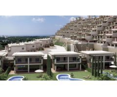 Apartamentos de lujo en Balcón de Arenales con vistas al mar y la isla de Tabarca.
