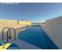 Exclusivo atico con excelentes calidades y amplia terraza + Solarium privado con vistas + Garaje
