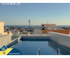 Exclusivo atico con excelentes calidades y amplia terraza + Solarium privado con vistas + Garaje