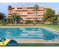 Espectacular apartamento con amplia terraza y vistas al mar + Bellísima piscina comunitaria